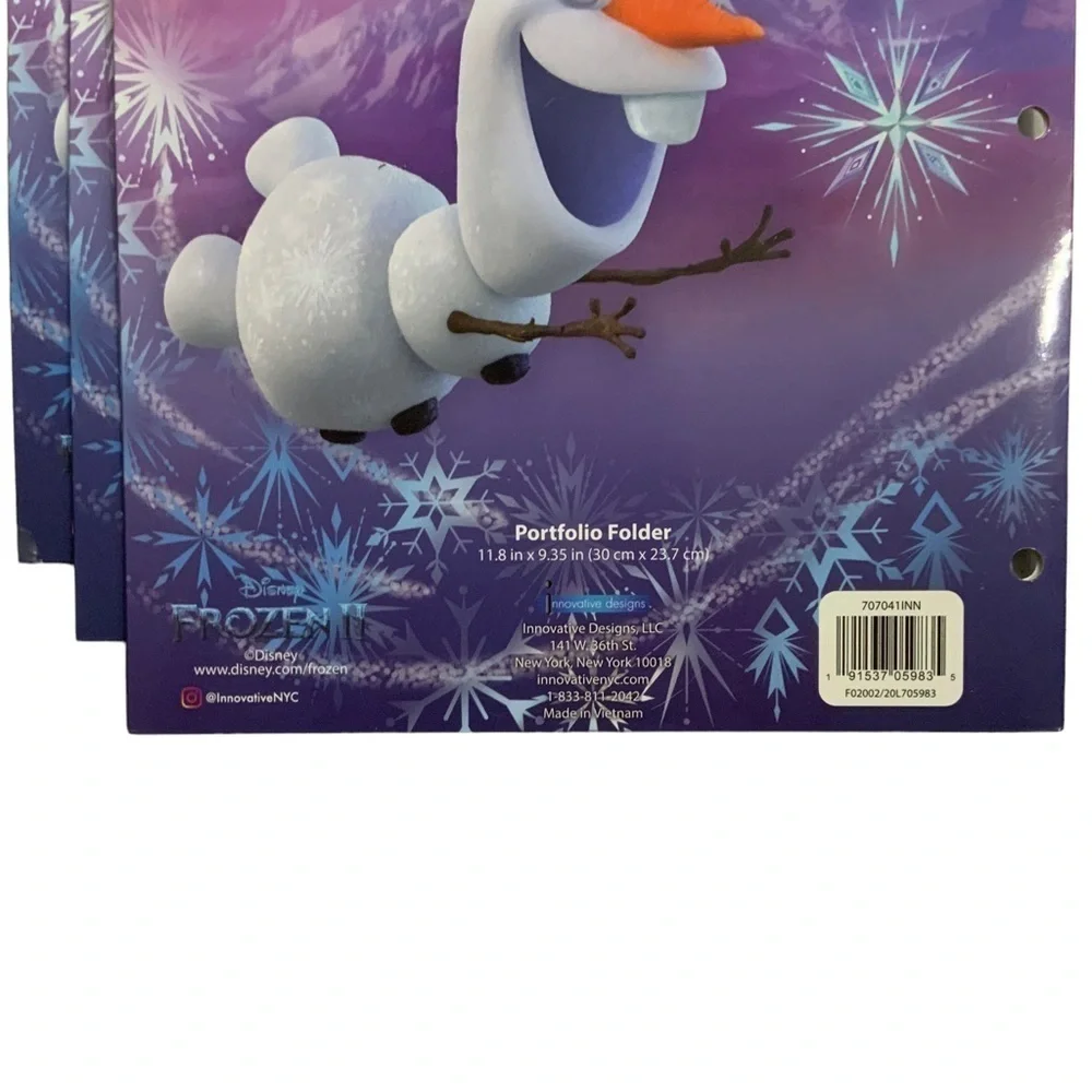 Disney Frozen Portfolio Folders School Binder Supplies Princess Lot of 6 Pieces